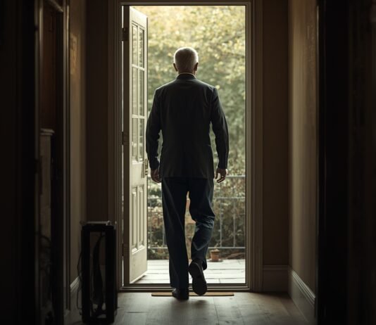 When Change Is Chosen vs. Forced After 50 Gentleman leaving house on porch during daytime.