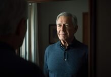 Why It’s Normal to Feel Unrecognizable to Yourself After Big Life Changes Older man reflecting on aging gracefully at home.