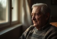 Why Life Can Feel Unsettled After 50 (Even When Nothing Is “Wrong”) Older adult sitting calmly near a window, reflecting during a quiet moment at home.